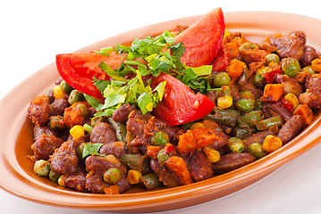 Image showing Traditional mexican chili with kidney beans