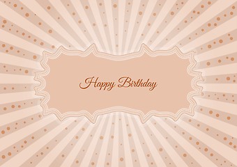 Image showing Decorative birthday label