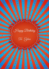 Image showing Decorative birthday label