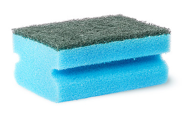 Image showing Sponge for washing dishes with felt horizontally flipped