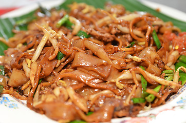 Image showing Fried Penang Char Kuey Teow