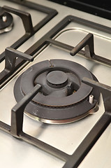 Image showing Close up image of the gas stove