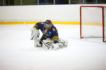 Image showing Moscow, Russia - January, 07, 2017: Female amateur hockey leage LHL-77. Game between female hockey team \