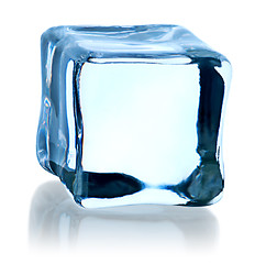 Image showing Blue ice cube