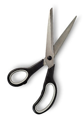 Image showing Disclosed big scissors with black handles