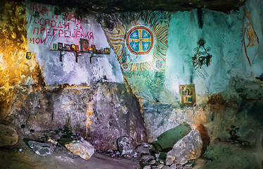 Image showing Christian Orthodox Grotto In The Siagne Dungeons