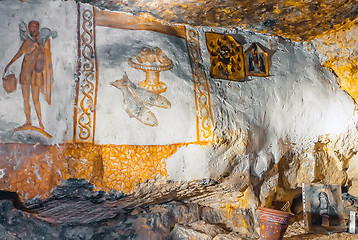 Image showing Orthodox Christians Cave Paintings