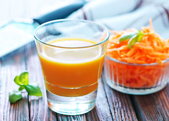 Image showing carrot juice