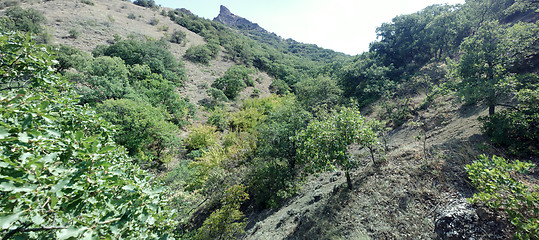 Image showing mountains in Crimea in summer panorama
