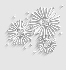 Image showing Firework for Holiday Celebration Events, Flat Style Long Shadow