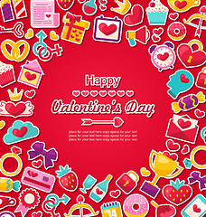 Image showing Celebration Postcard for Valentine\'s Day