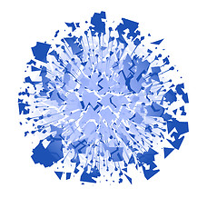 Image showing Abstract Energy Power Burst Explosion and Particle on