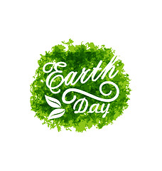 Image showing Celebration Background for Earth Day Lettering