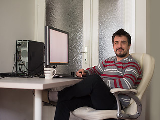 Image showing graphic designer in the office