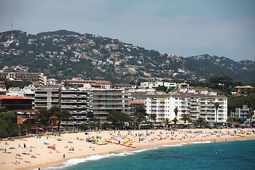 Image showing  beach and the hotel's beach resort