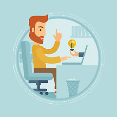 Image showing Successful business idea vector illustration.