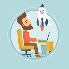 Image showing Business start up vector illustration.