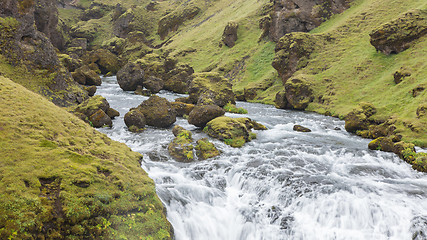 Image showing Skogafoss waterfall, Iceland