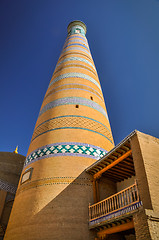 Image showing High tower in Khiva