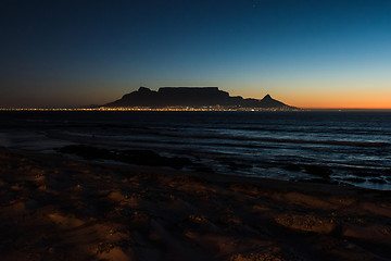 Image showing Table Mountain in Cape Town, South Africa