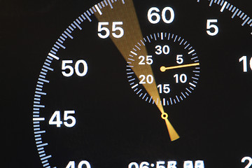 Image showing arrow running stopwatch