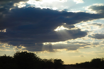 Image showing sky and rays