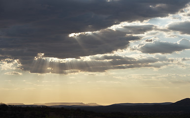 Image showing sky and rays