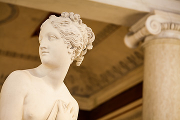 Image showing VENICE, ITALY - JUNE 27, 2016: Venus Statue detail in Palazzo Du