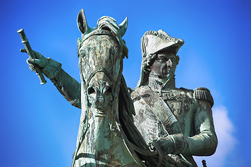 Image showing Statue of Charles XIV John former king of Sweden in Stockholm, S