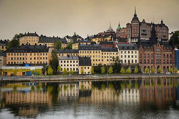 Image showing Beautiful view of Sodermalm district in Stockholm, Sweden