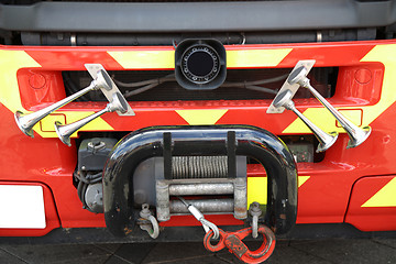 Image showing Details of Bugle in close up of - Fire truck