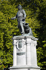 Image showing statue of Admiral Peter Tordenskjold in Oslo, Norway 