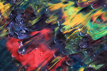 Image showing color paint palette texture