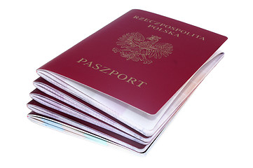 Image showing Pile of passport