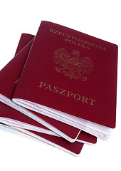 Image showing Pile of passport