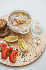 Image showing Russian traditional fish soup