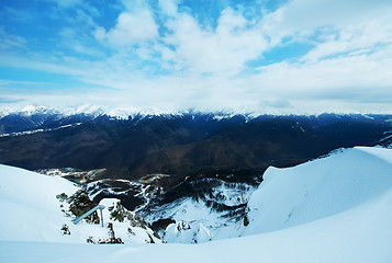 Image showing winter mountains