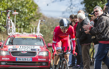 Image showing The Cyclist Julien Simon - Paris-Nice 2016