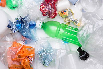 Image showing Picture of PET bottles recycle