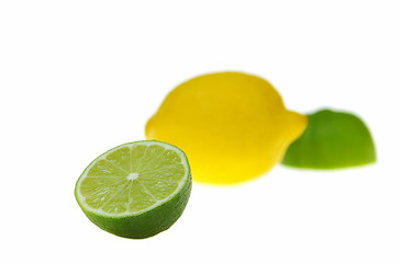 Image showing Lime and lemon