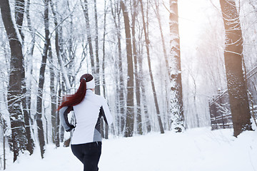 Image showing Photo of young girl running