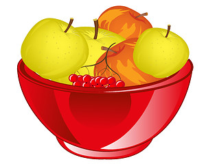 Image showing Red apple chalice