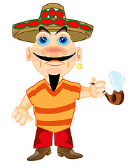 Image showing Mexican in hat