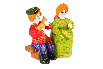 Image showing Old Russian Traditional Folk Dolls