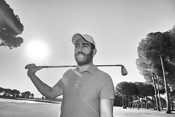 Image showing handsome middle eastern golfer