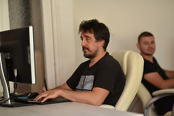 Image showing graphic designer in the office