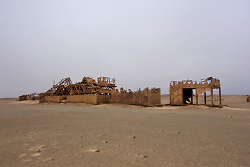 Image showing abandoned oil station