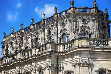 Image showing Katholische Hofkirche, Schlossplatz in Dresden, State of Saxony,