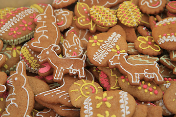 Image showing easter gingerbread background