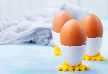 Image showing boiled eggs